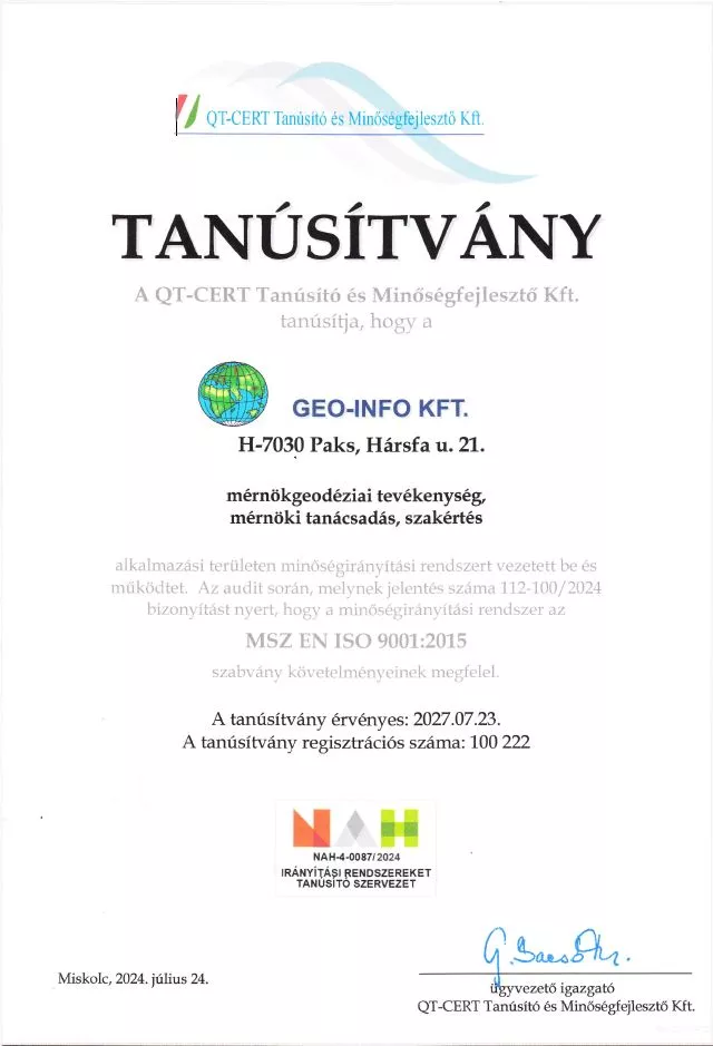 Tanúsítvány